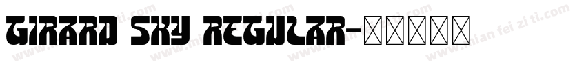 Girard Sky Regular字体转换